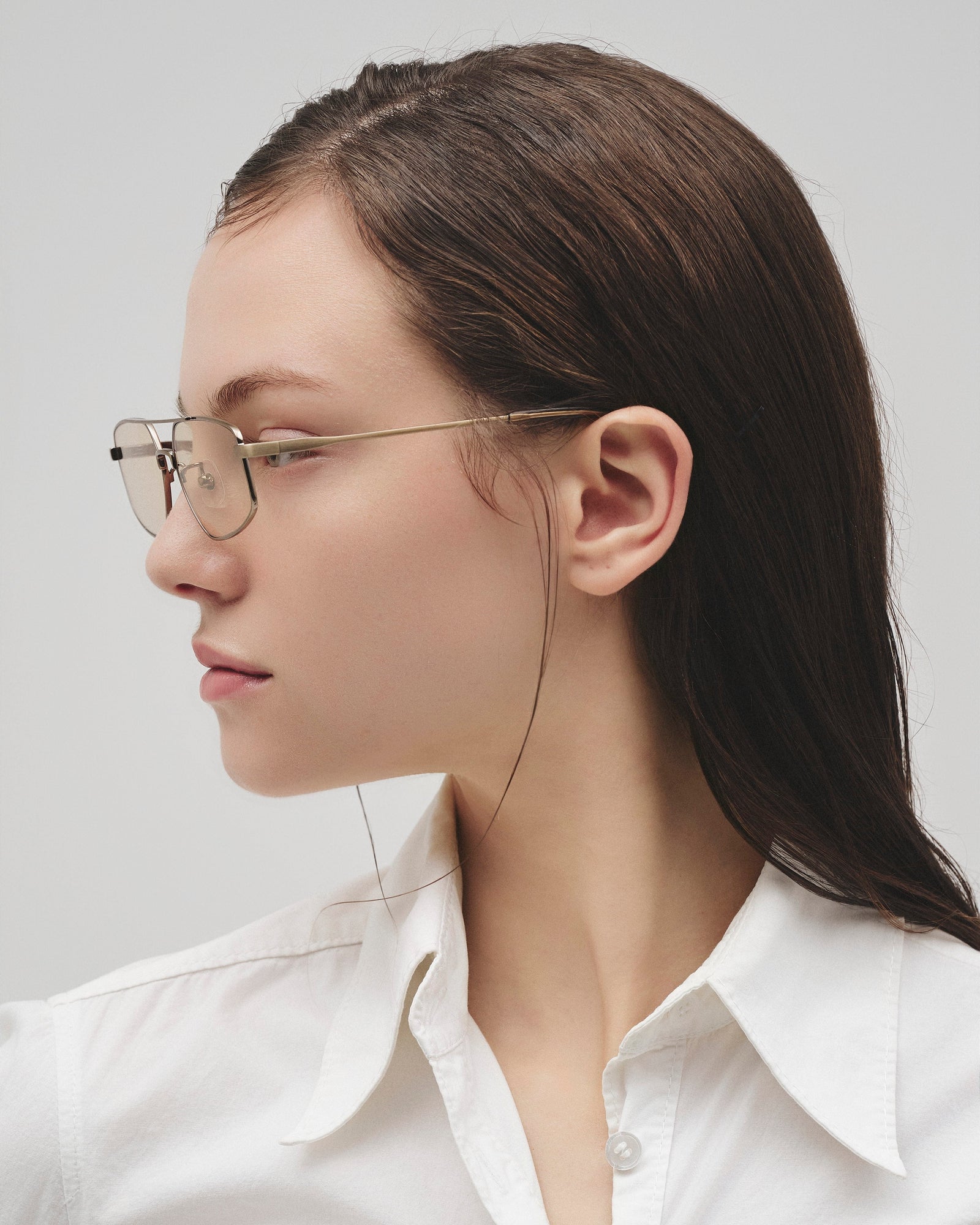 NIKIのアイウェア[niki eyewear - sable / antique gold] レンズカラー : light brown