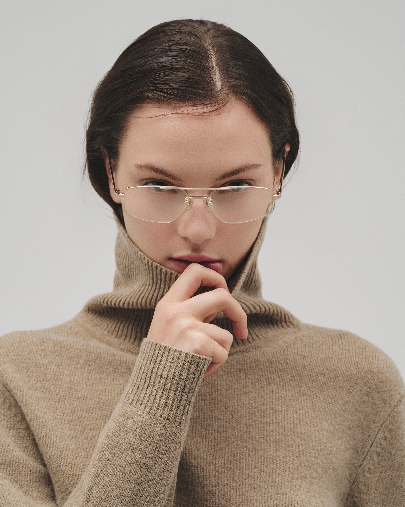 NIKIのアイウェア[niki eyewear - sable / gold] レンズカラー : clear