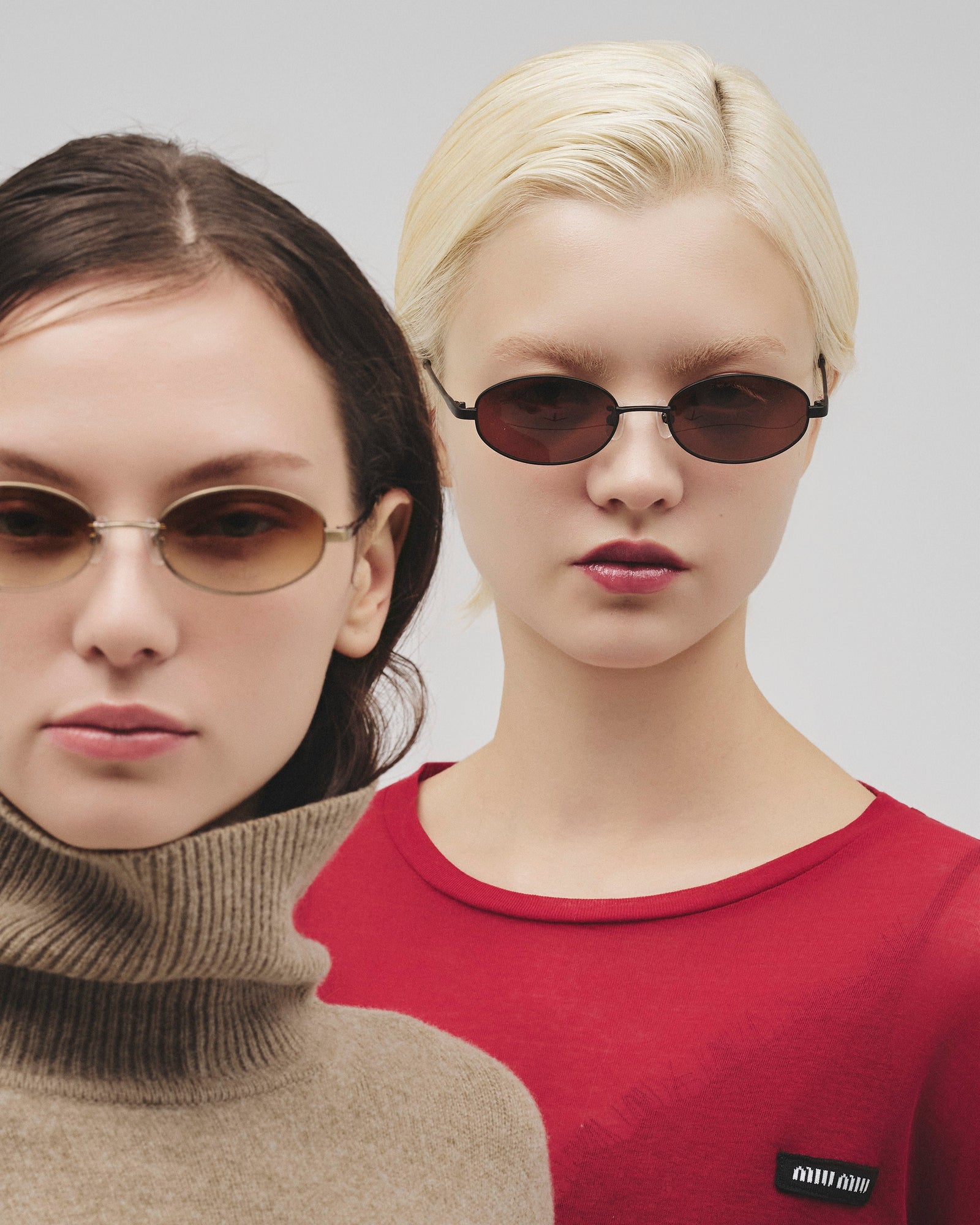 NIKIのアイウェア[niki eyewear - noir / antique gold] レンズカラー : brown half