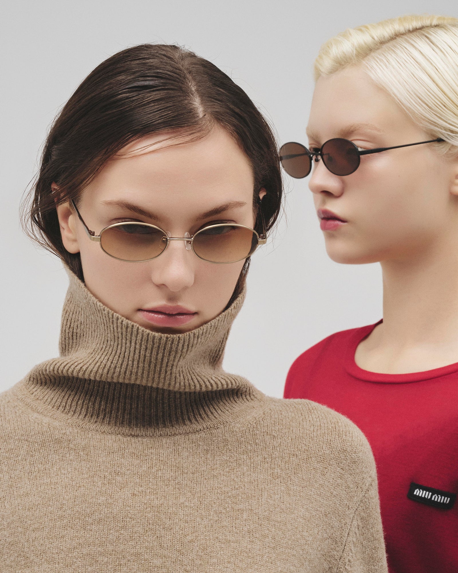 NIKIのアイウェア[niki eyewear - noir / antique gold] レンズカラー : brown half